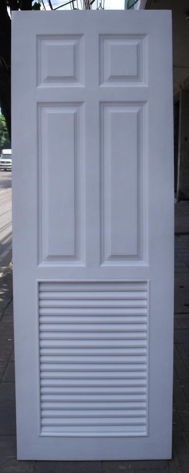 ประตูไฟเบอร์กลาสสีขาว FDL004 ขนาด80x200ซม. ใช้ได้ทั้งห้องน้ำและห้องเก็บของ
